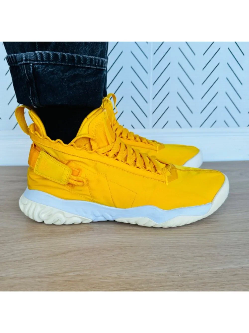 ⭐Jordan Proto-React Yellow 10.5 Men Shoes Space Aesthetic Lightweight BV1654-701